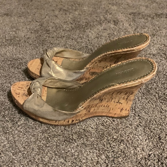 Womens Sahara Size 10 Metallic Wedge Shoe - Picture 2 of 5